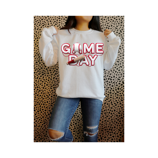 Faux Baseball Game Day